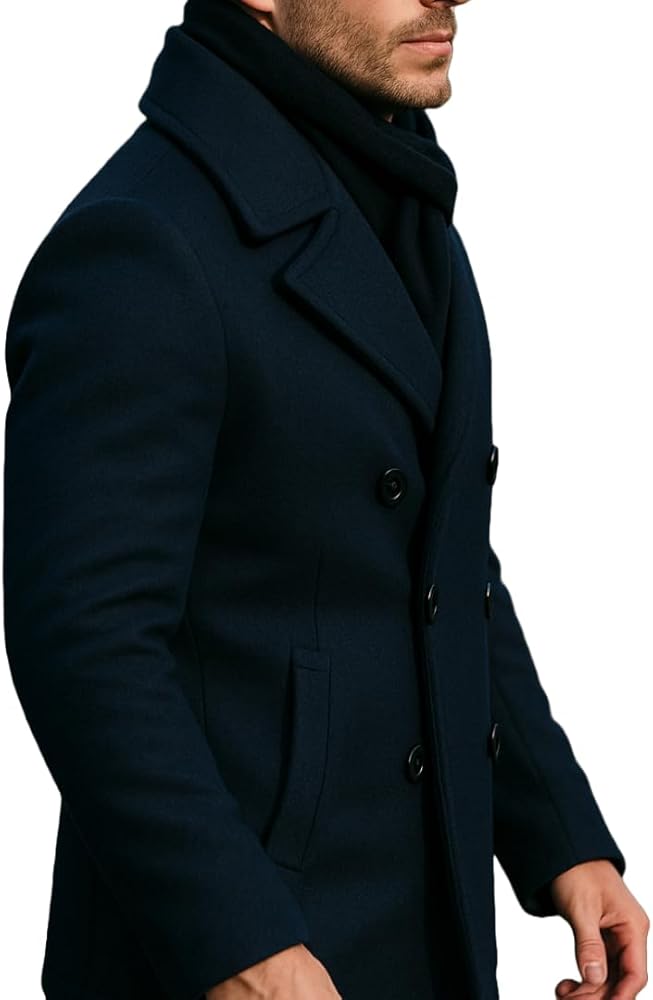 ジャケット・アウター THE SHINZONE FLARE PEA COAT 34 NAVY THE SHINZONE（ザ シンゾーン）の「FLARE PEA COAT（ピーコート）」 - WEAR